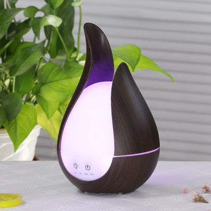 Essential Oil Machine: > Essential Oil Aromatherapy Diffuser &amp; Humidifier — 200ml, LED night light, 5"x8.2", black/white/yellow, AU/EU/UK/US plug — Azurra Shop