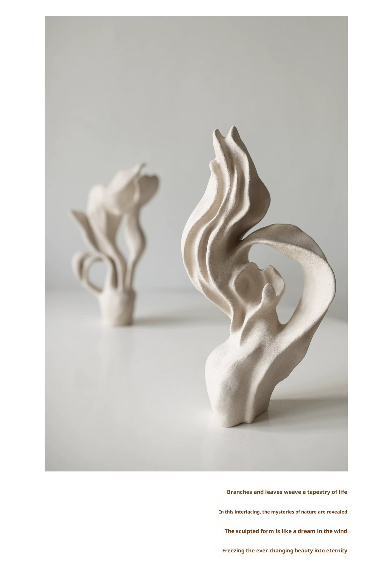 Wabisabi Style Handcrafted Artistic Vase Sculpture