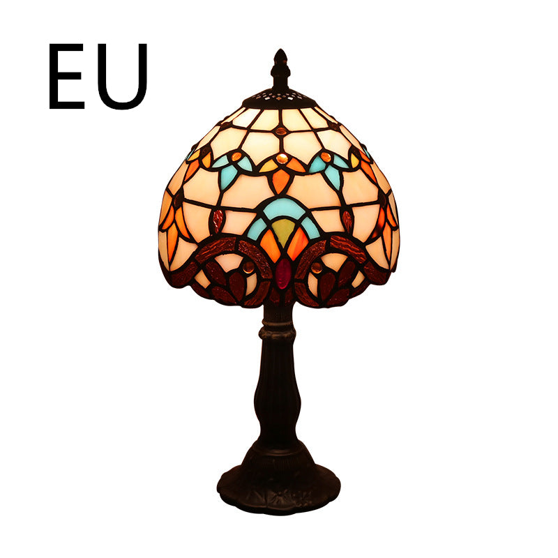 Mediterranean Mosaic Glass Table Lamp