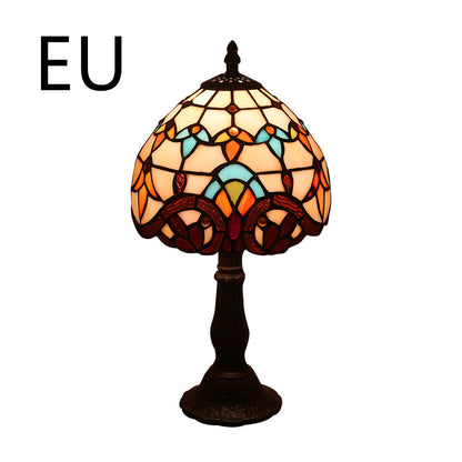 Mediterranean Mosaic Glass Table Lamp