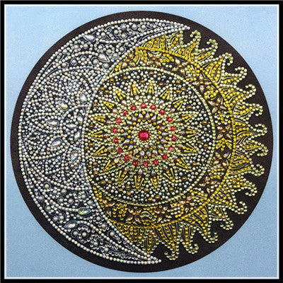 Mandala Shaped Flower Diamond Painting