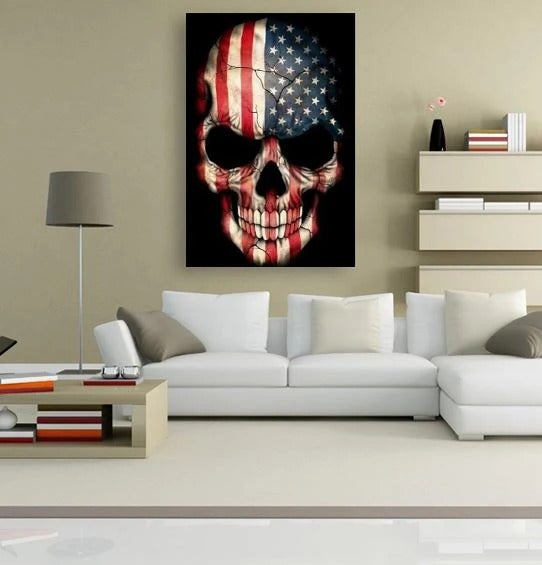 American Skull Diamond Painting