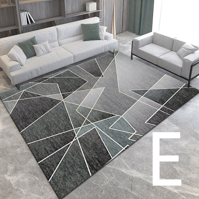 3D Light Luxury Style Floor Mat — Bedroom Bedside Carpet