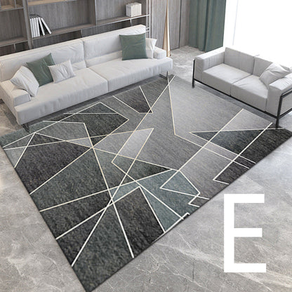 3D Light Luxury Style Floor Mat — Bedroom Bedside Carpet