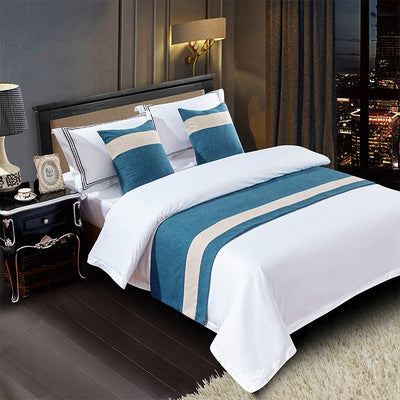 Chinese Classical Style Bed Runner &amp; Pillow Set
