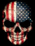 American skull diamond painting kit – 6x8" to 12x16" gothic Americana art by Azurra Shop