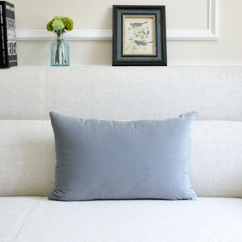 Sofa Velvet Throw Pillow — 12x20"