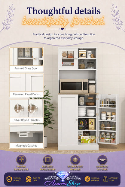 Detail callouts of the pantry hutch&