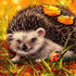 Hedgehog diamond art kit, full drill DIY, round and square drill options – Azurra Shop
