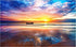 Evening sunset boat diamond painting kit – 12x16" warm golden hour water scene wall art by Azurra Shop