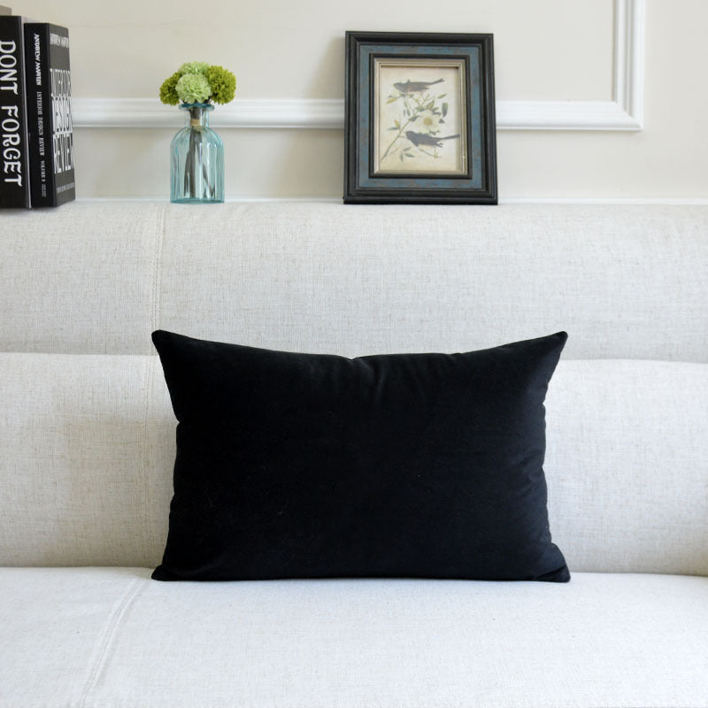 Sofa Velvet Throw Pillow — 12x20"