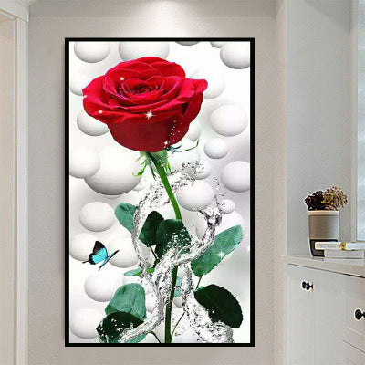 Dripping Red Rose Diamond Painting - 5D DIY Resin Drill Kit, 5 Sizes from 12"x18" to 28"x47" | Azurra Shop