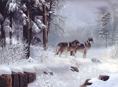Wolf &amp; Animal Landscape Diamond Painting