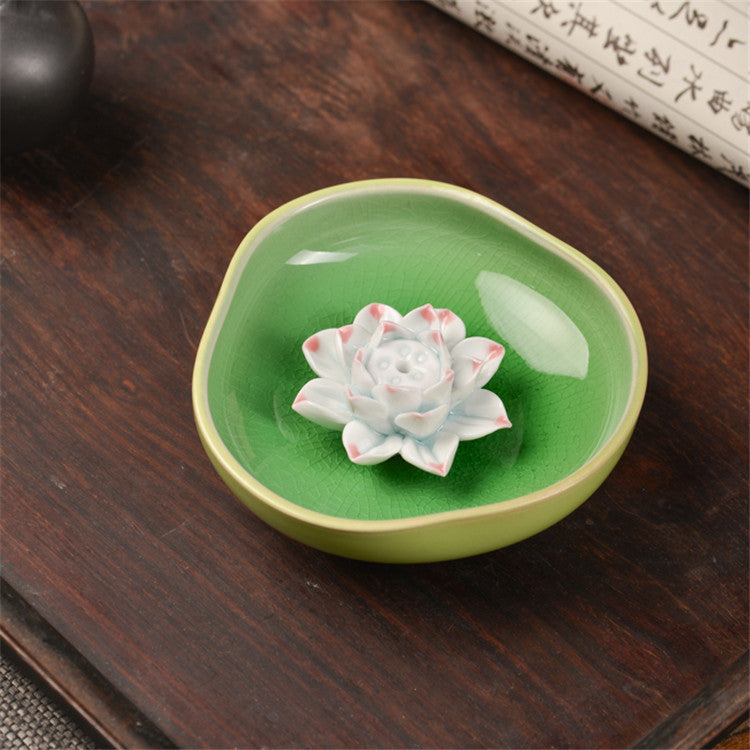 Jingdezhen Ceramic Lotus Incense Holder