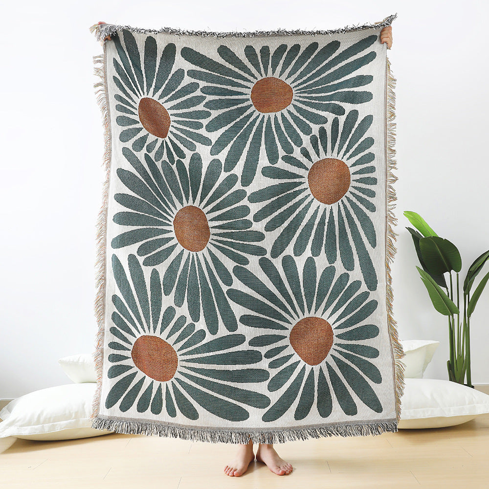 Home Decor Sofa Throw Blanket — American Country Style