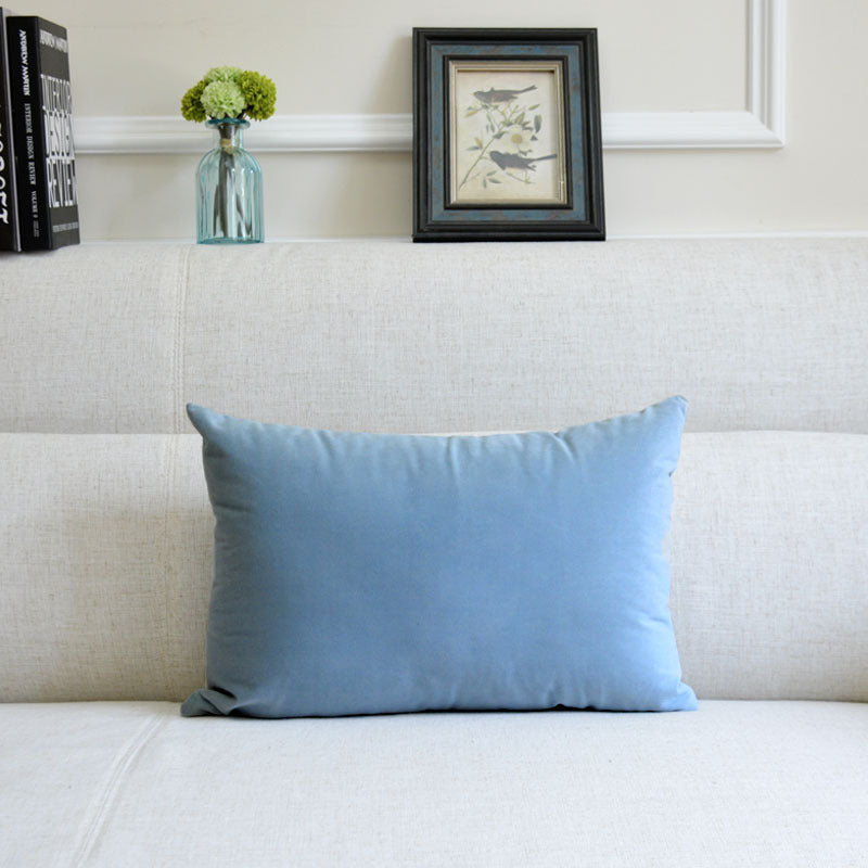 Sofa Velvet Throw Pillow — 12x20"