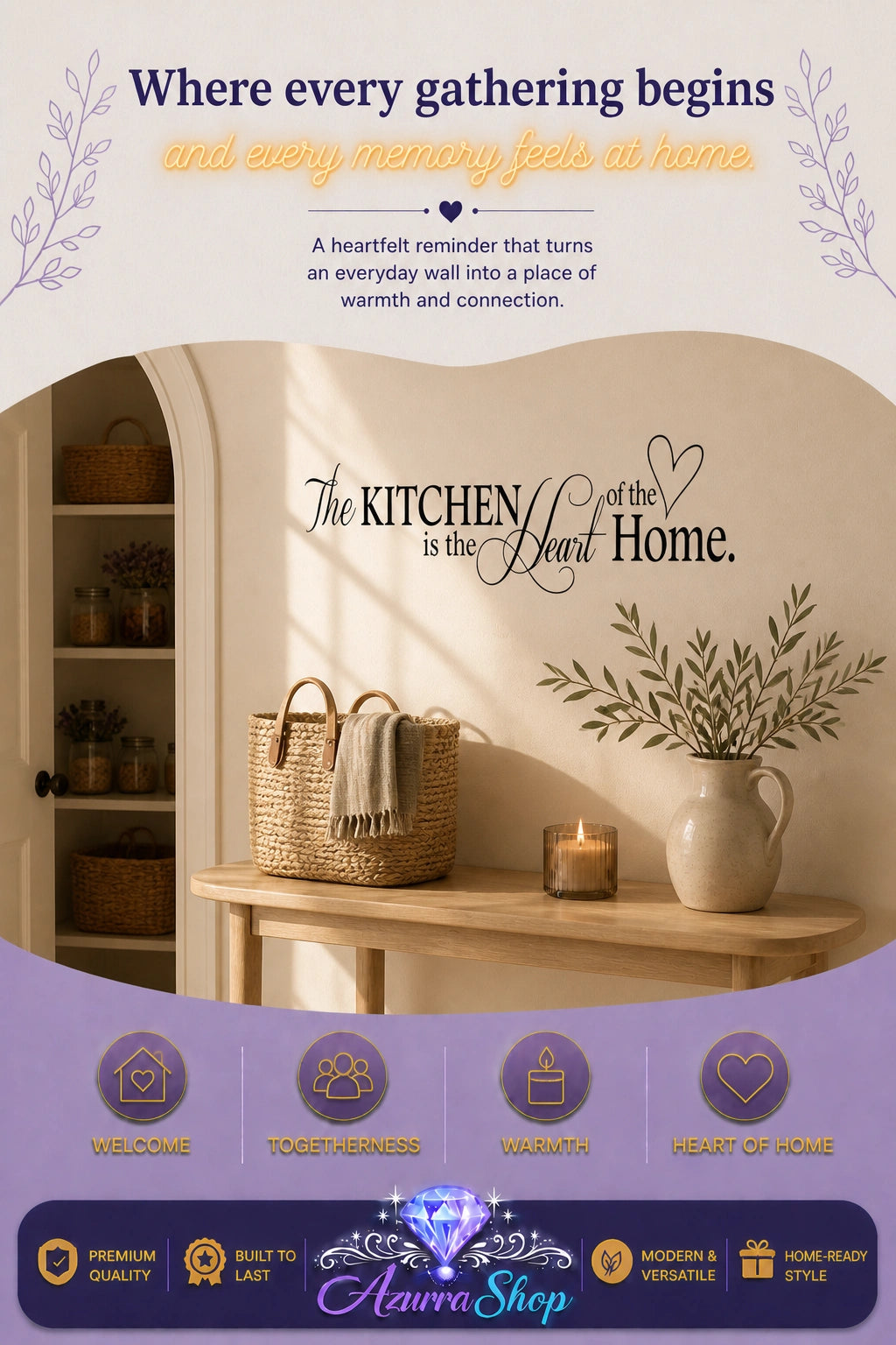 Where Every Meal Begins, Kitchen Wall Decal