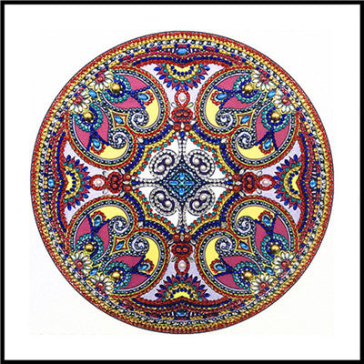 Mandala Shaped Flower Diamond Painting