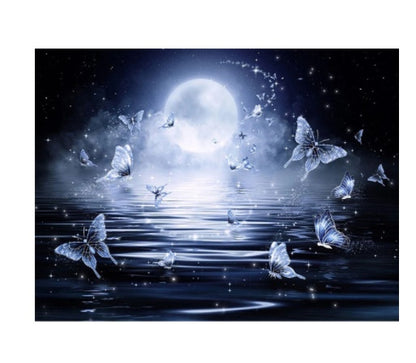 Moon Landscape &amp; Tree Diamond Painting