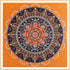 Orange mandala diamond painting kit – 14x14" warm geometric art by Azurra Shop