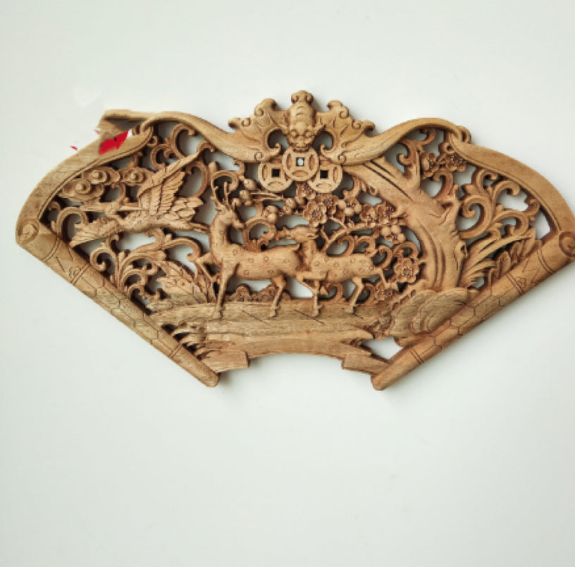 Chinese-style Dongyang Wood-carved Pendant Craft