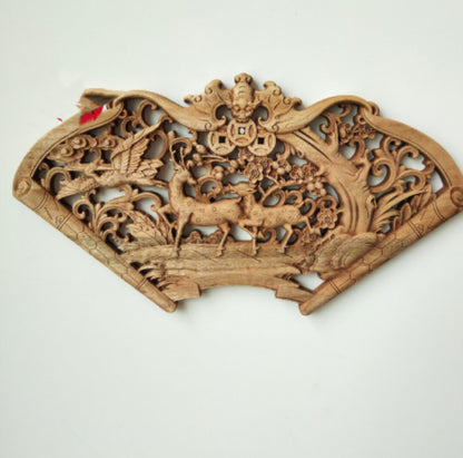Chinese-style Dongyang Wood-carved Pendant Craft