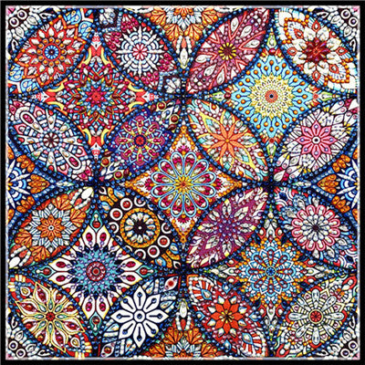Mandala Shaped Flower Diamond Painting