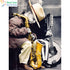 Boy with saxophone diamond painting kit – 12x16" square drill whimsical music wall art by Azurra Shop