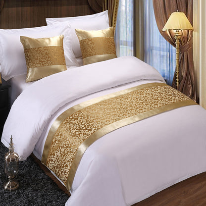 Chinese Classical Style Bed Runner &amp; Pillow Set