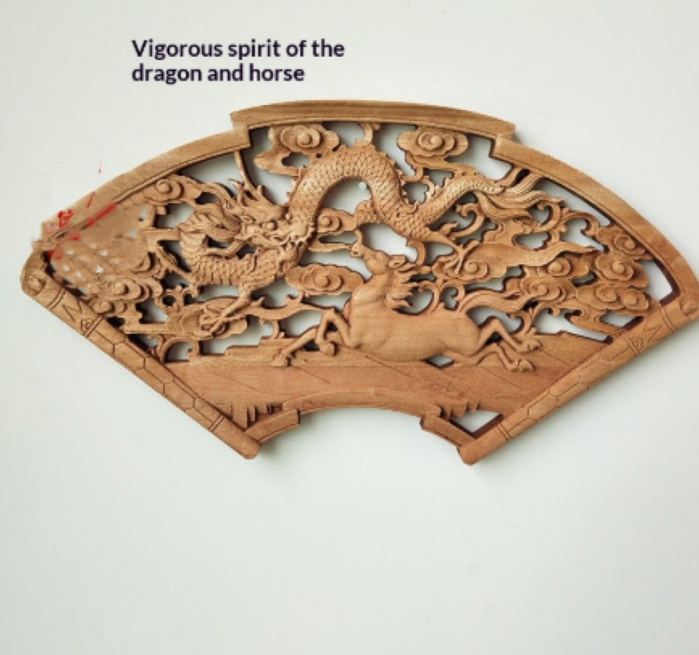 Chinese-style Dongyang Wood-carved Pendant Craft