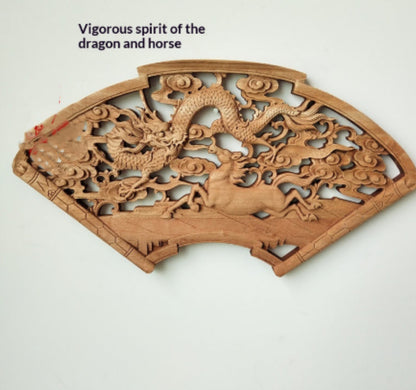 Chinese-style Dongyang Wood-carved Pendant Craft