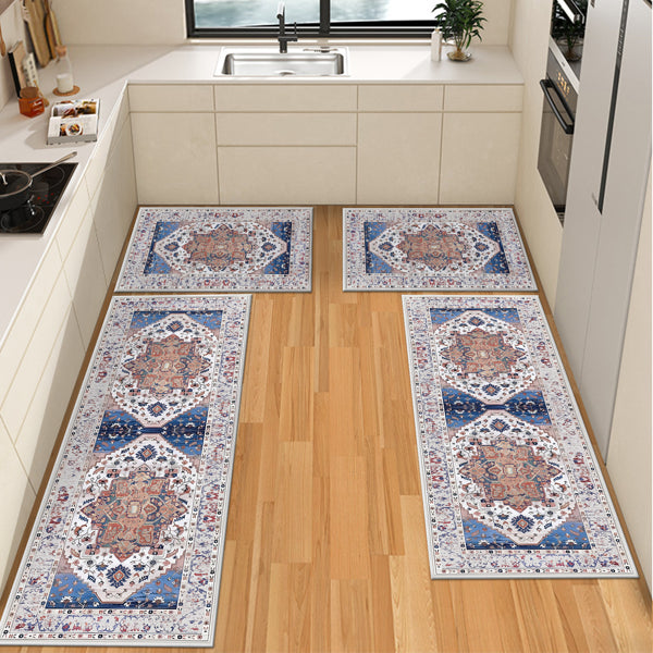 Boho Kitchen Rug Set — 3-piece non-slip washable runner set, 20x32", 20x48", 20x60", farmhouse style — Azurra Shop