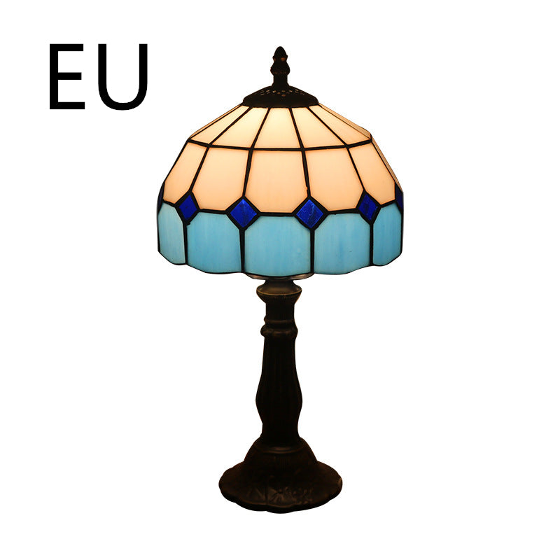 Mediterranean Mosaic Glass Table Lamp