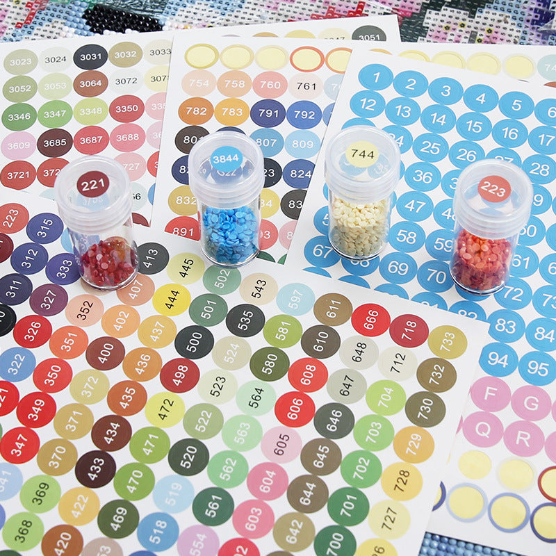 DMC Color Code Label Stickers for Diamond Painting