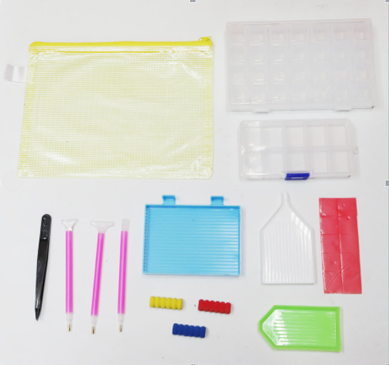 Diamond painting tool set with brushes and drill pen by Azurra Shop