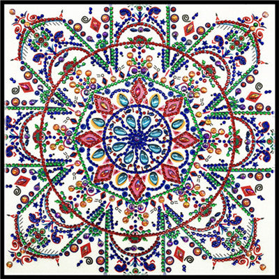 Mandala Shaped Flower Diamond Painting