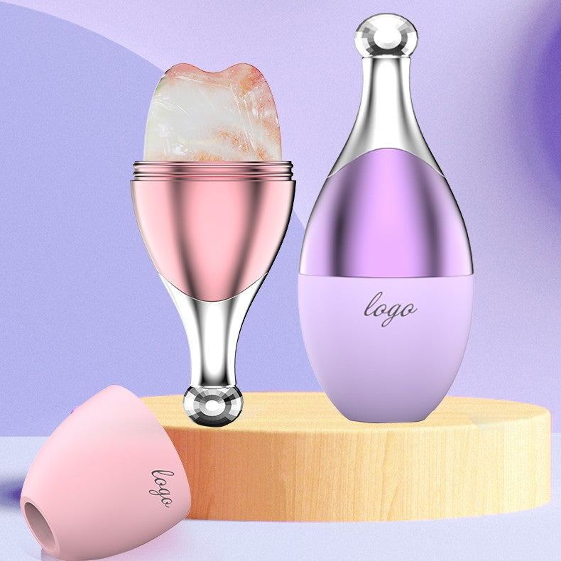 Silicone Ice Roller Contouring Tool — ABS + FDA silicone, 4 colors, firms skin, shrinks pores, reduces puffiness — Azurra Shop