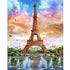 Eiffel Tower landscape diamond painting kit – 12x16" panoramic Paris skyline wall art by Azurra Shop