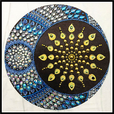 Mandala Shaped Flower Diamond Painting
