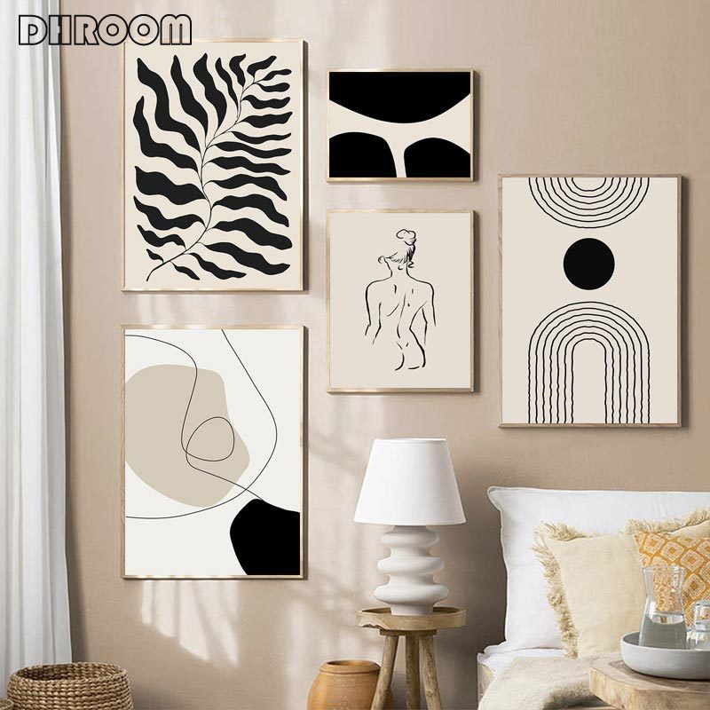 Abstract Boho Canvas Wall Art