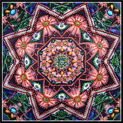 Mandala Shaped Flower Diamond Painting
