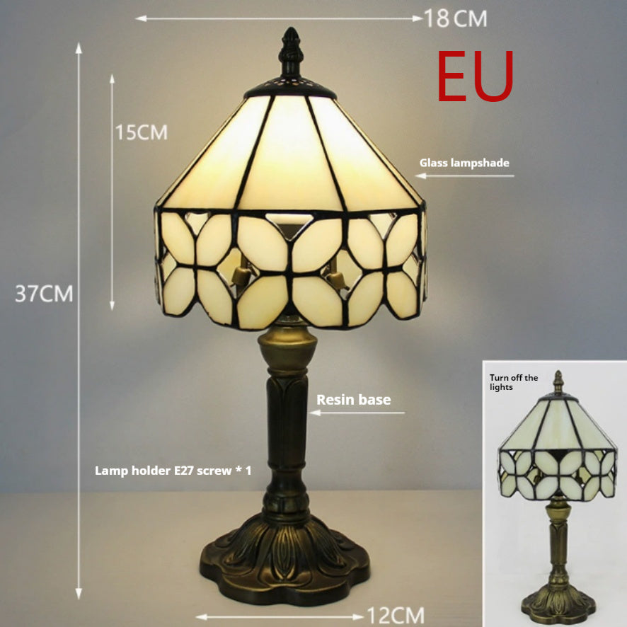 Mediterranean Mosaic Glass Table Lamp