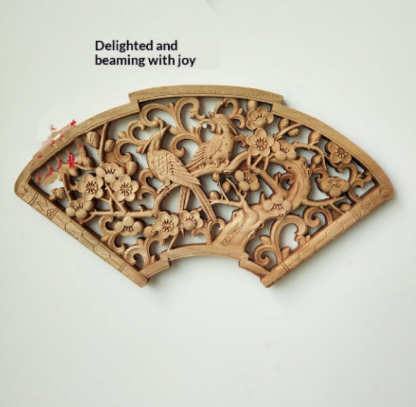 Chinese-style Dongyang Wood-carved Pendant Craft