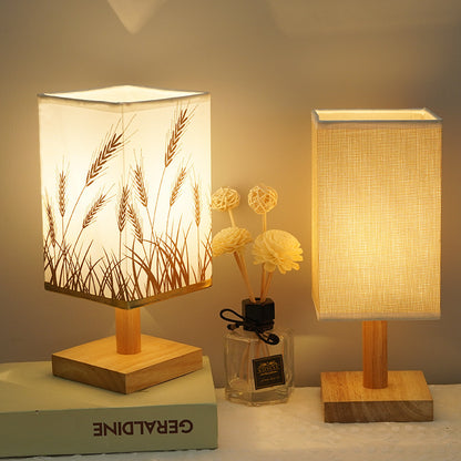 Bamboo &amp; Wood LED Night Light — USB powered, 3-color temp, remote or touch control, rechargeable, 4 styles — Azurra Shop