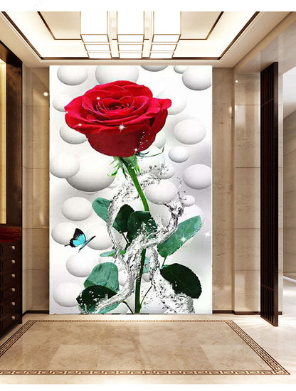 Dripping Red Rose Diamond Painting