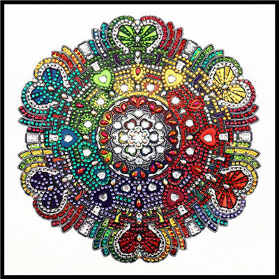 Mandala Shaped Flower Diamond Painting