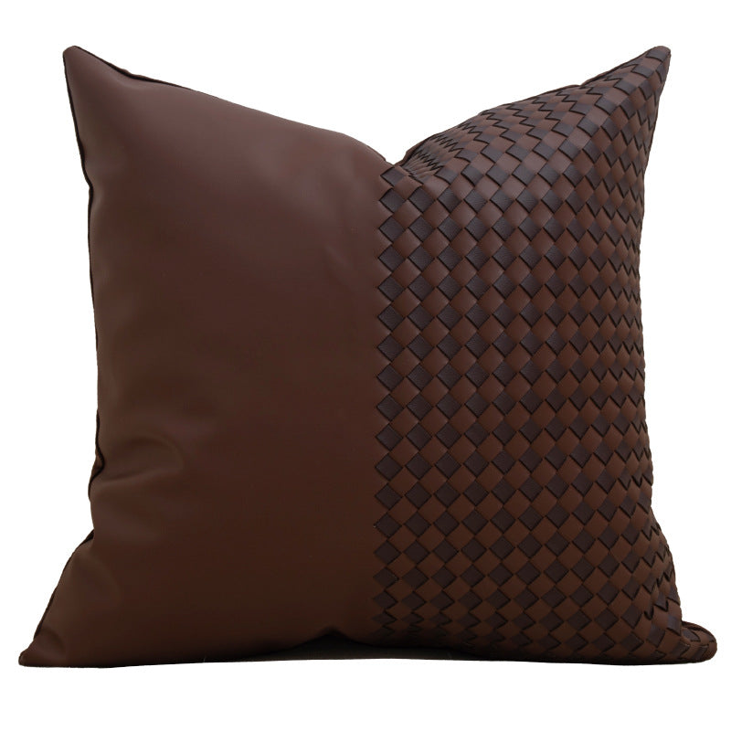 Misty Forest Geometric Throw Pillow – Modern Minimalist Home Decor