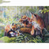 Fox Family diamond art kit, full drill DIY, multiple sizes – Azurra Shop

