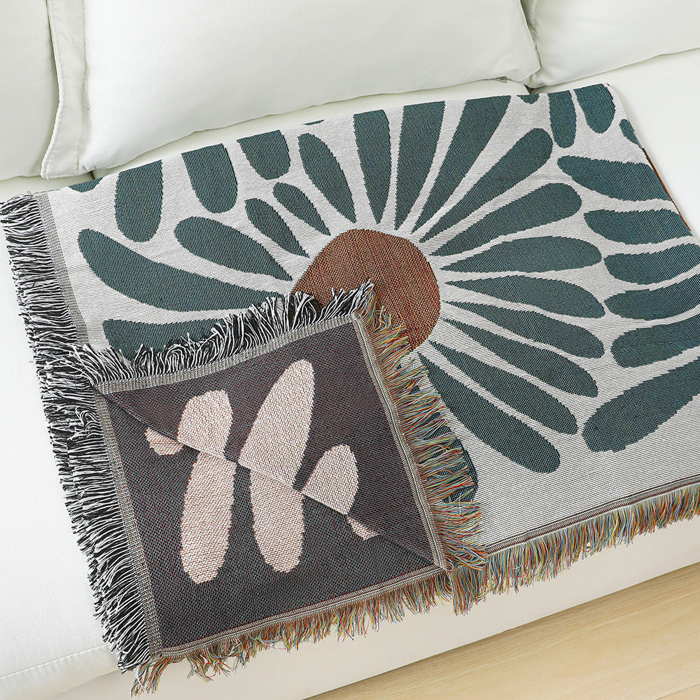 Home Decor Sofa Throw Blanket — American Country Style