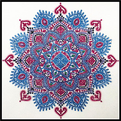Mandala Shaped Flower Diamond Painting